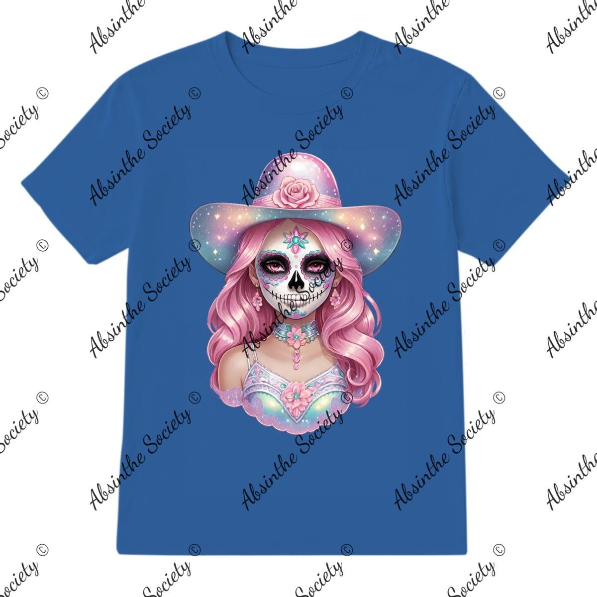 Pretty Pastel Catrina - T-Shirt Printed in USA