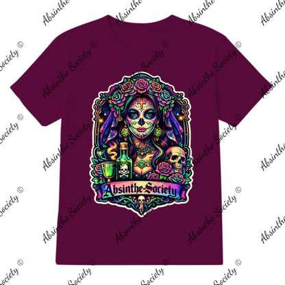 Absinthe Society Catrina Color - T-Shirt Printed in USA