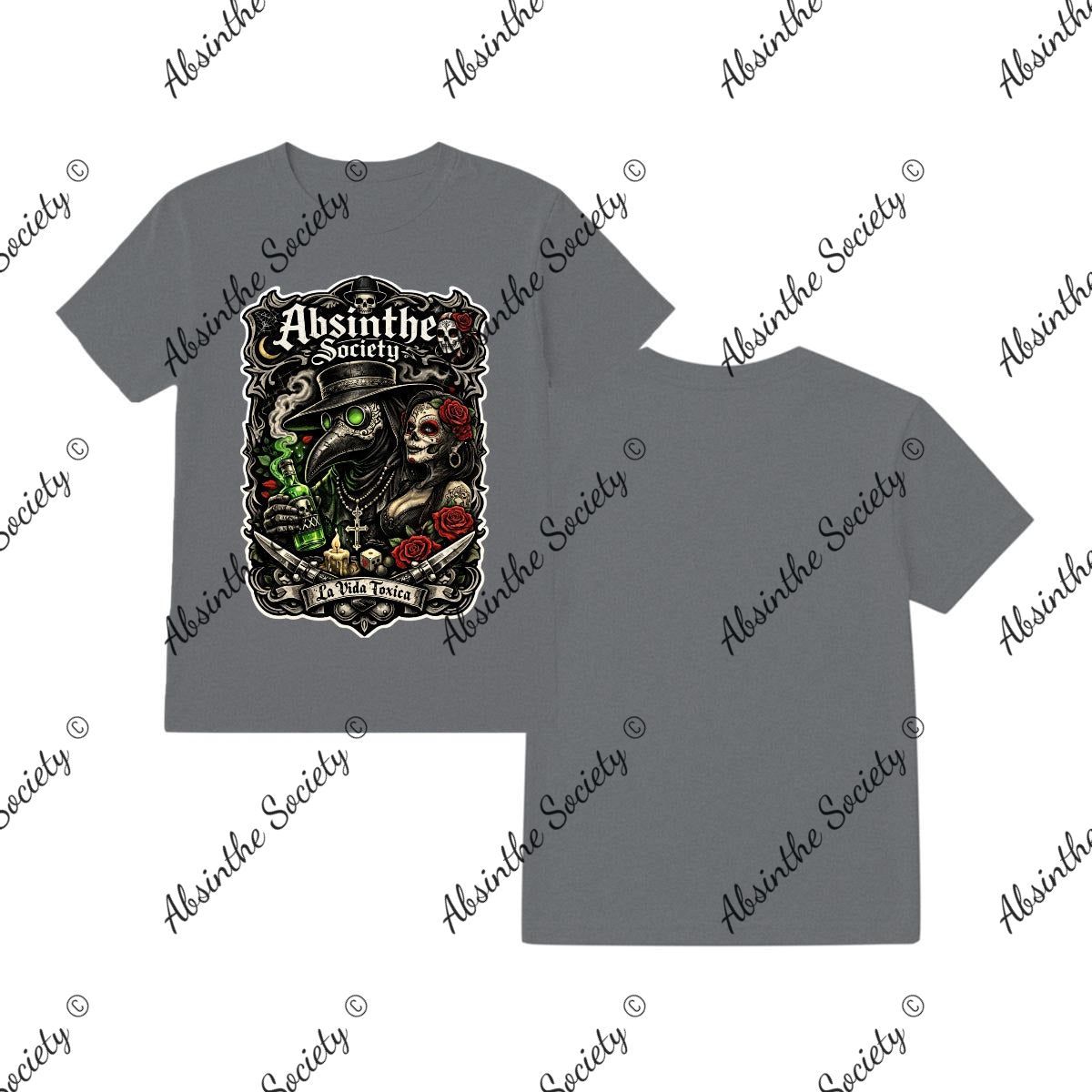 La Vida Toxica - La Pareja Toxica - T-Shirt Printed in USA Graphite