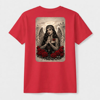 La Angel de Rosas |Premium Cotton | Dark Chicana Gothic Streetwear