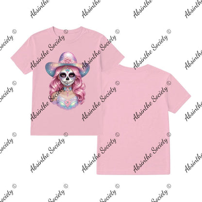 Pretty Pastel Catrina - T-Shirt Printed in USA Light pink