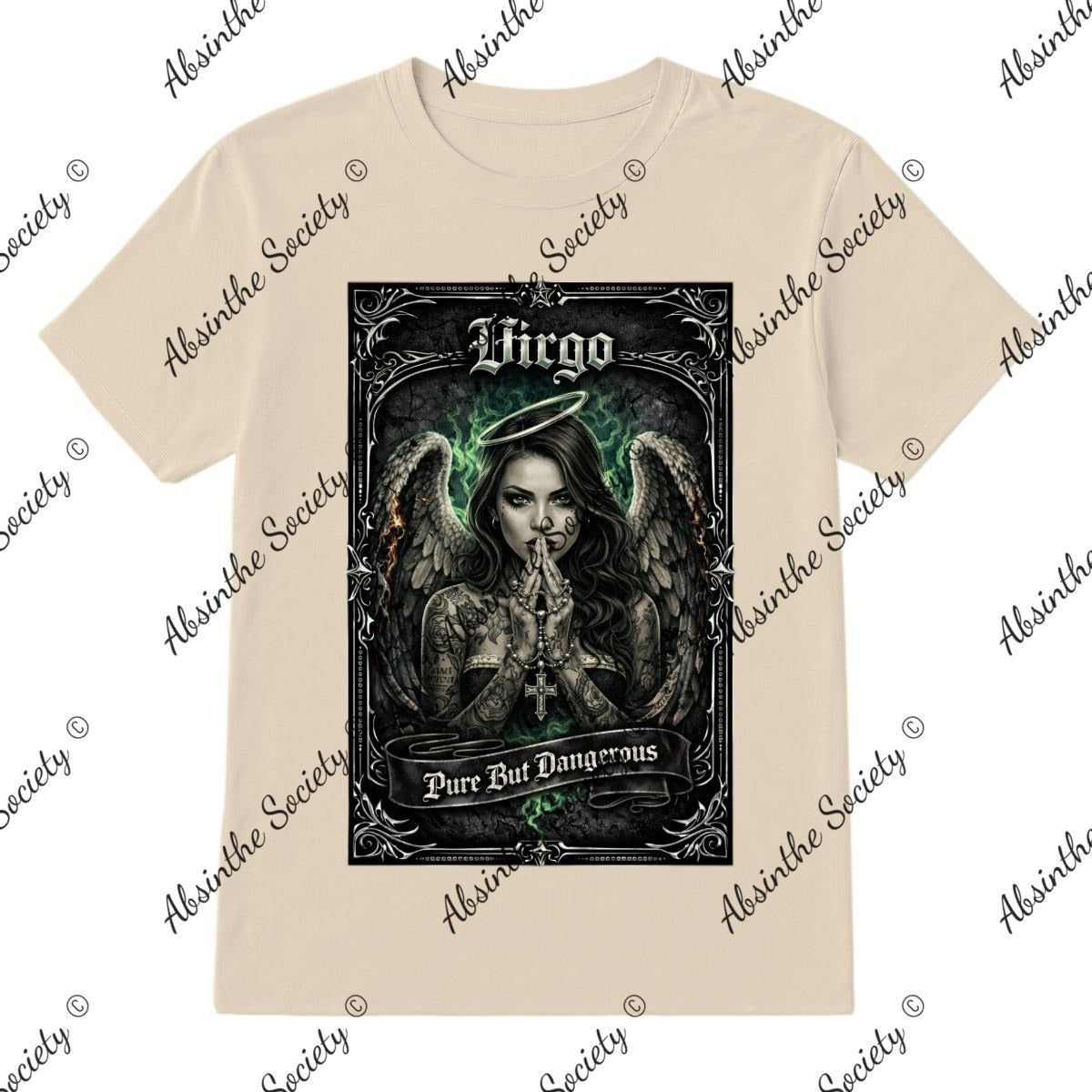 Virgo - Pure but Dangerous T-Shirt Printed in USA