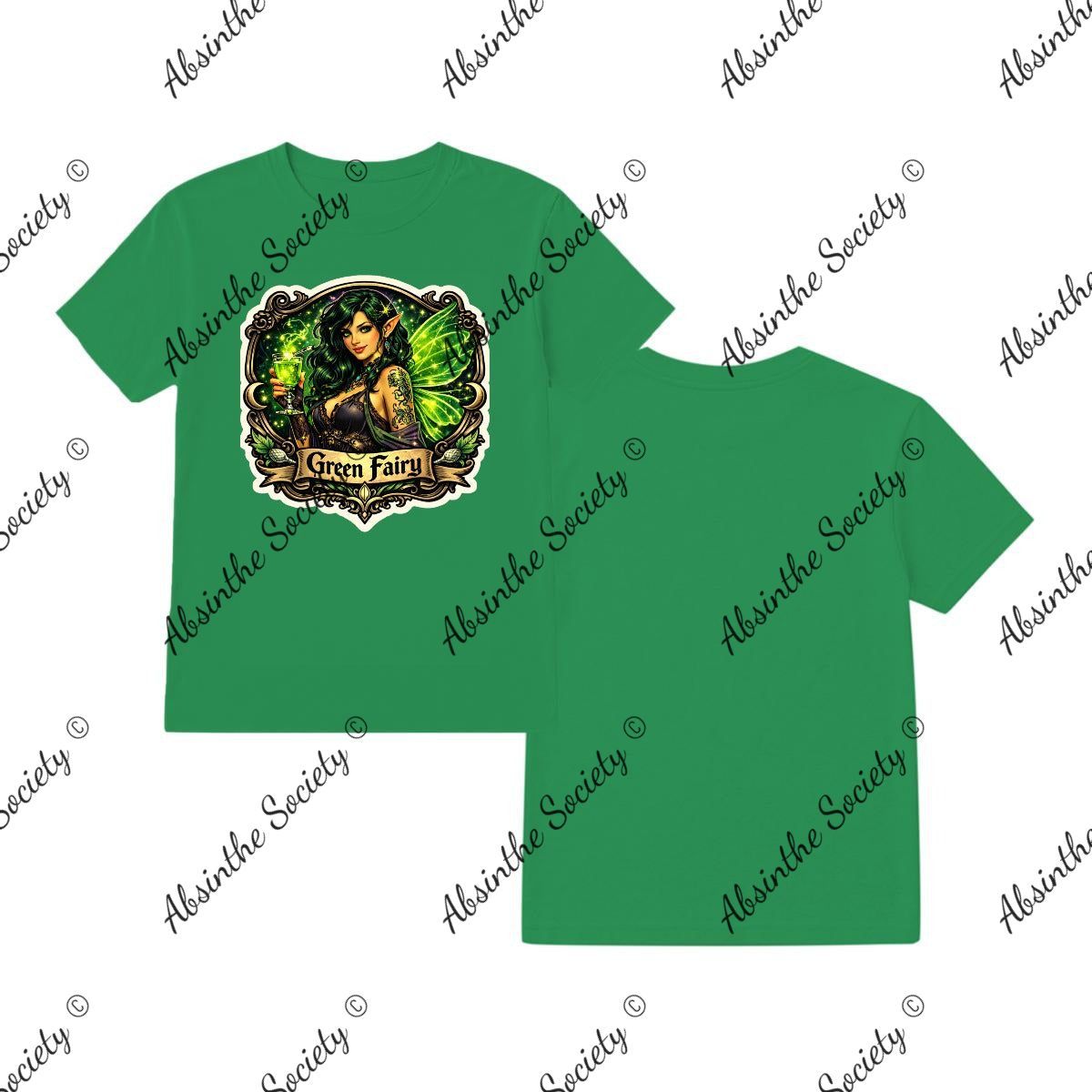Green Fairy - Small Shield T-Shirt Printed in USA Irish Green