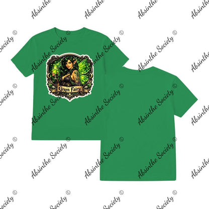 Green Fairy - Small Shield T-Shirt Printed in USA Irish Green