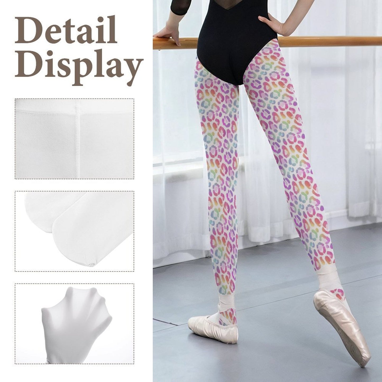 Pastel Leopard Pantyhose | Dark Chicana Gothic Fashion