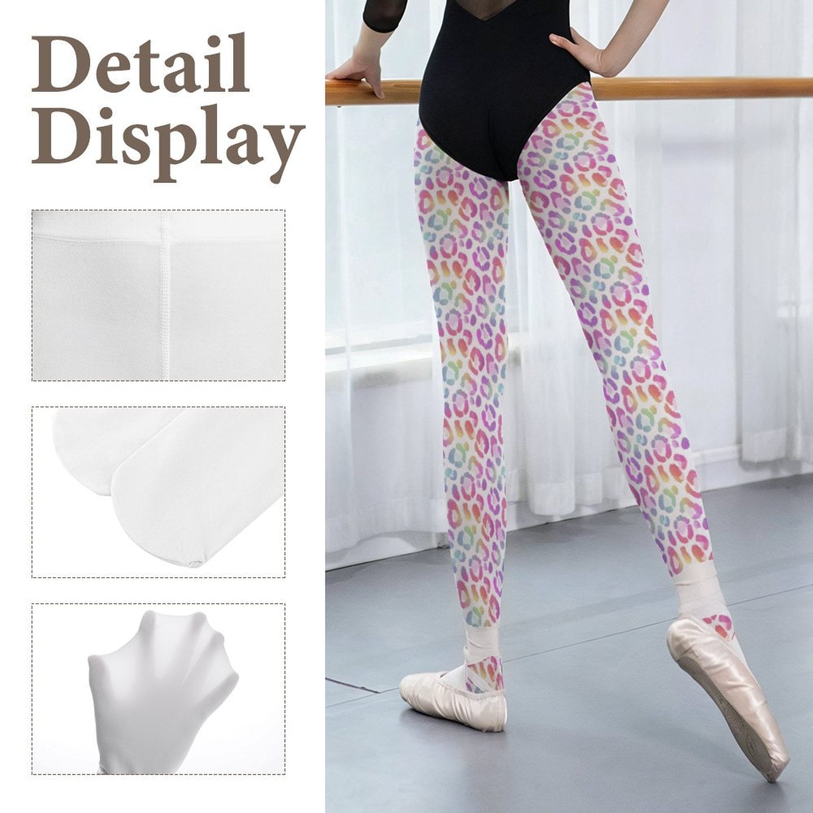 Pastel Leopard Pantyhose | Dark Chicana Gothic Fashion