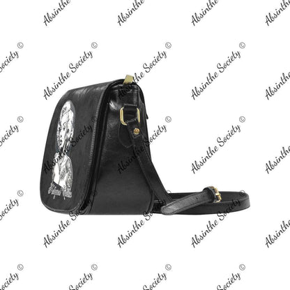 Hollywood Goddess Classic Saddle Bag - Vegan Leather