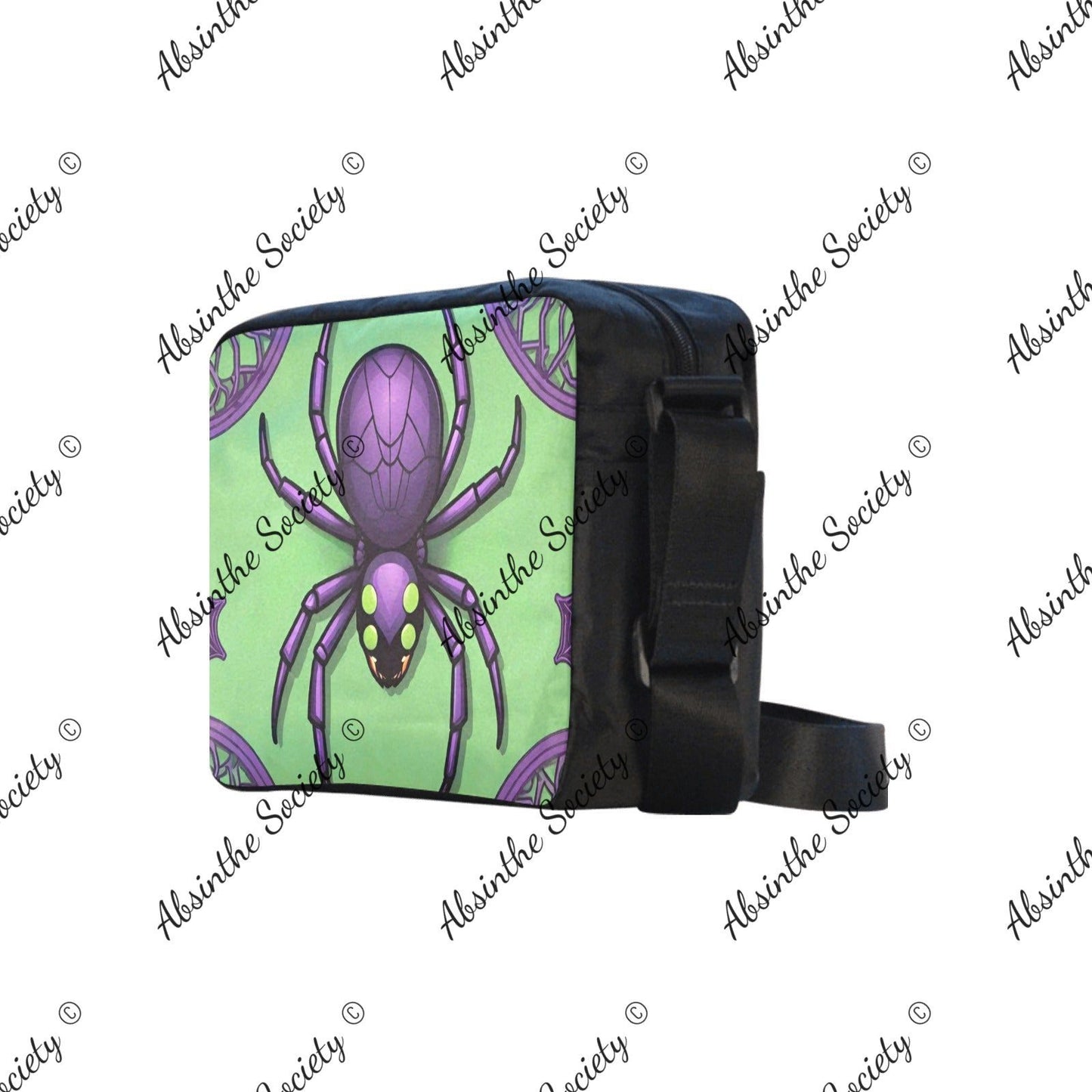 Absinthe Venom Cross-body Nylon Bag - Gothic Lightweight Travel
