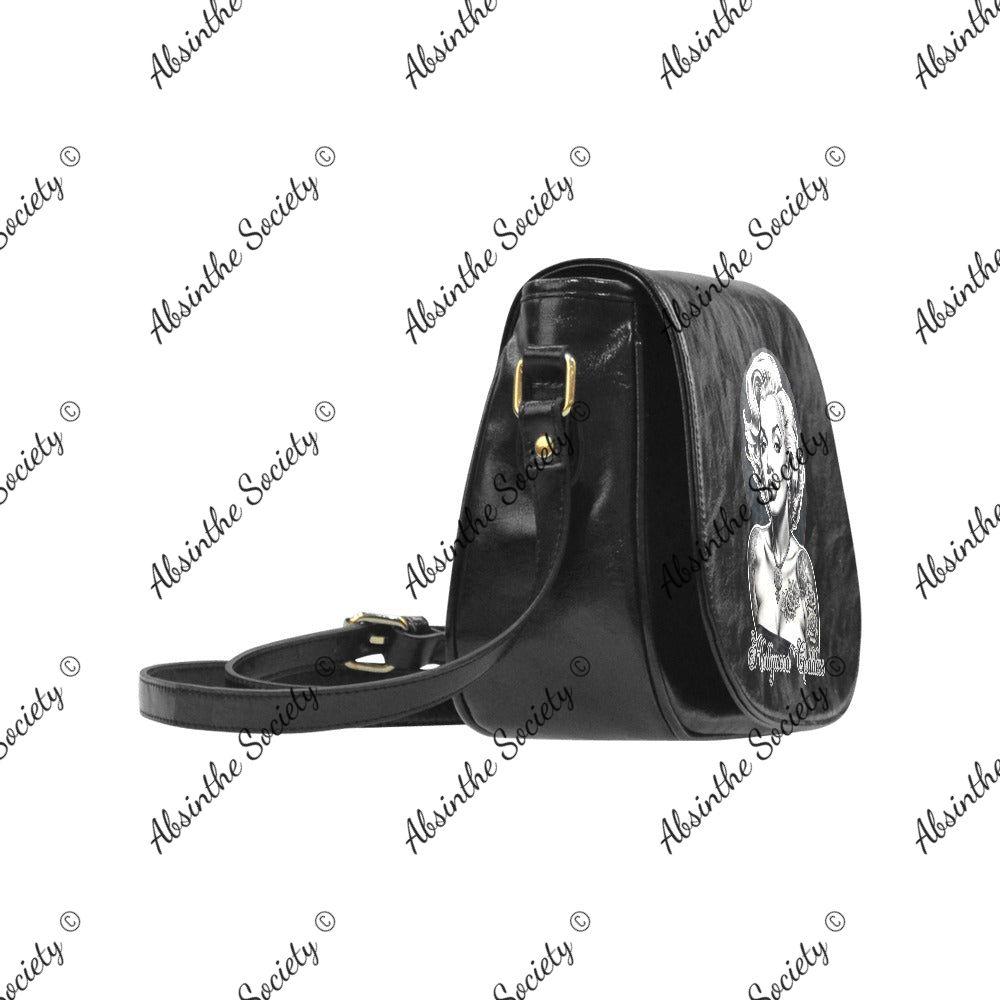 Hollywood Goddess Classic Saddle Bag - Vegan Leather