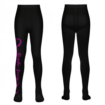 La Firma | Absinthe Society Signature Pantyhose | Black & Pink