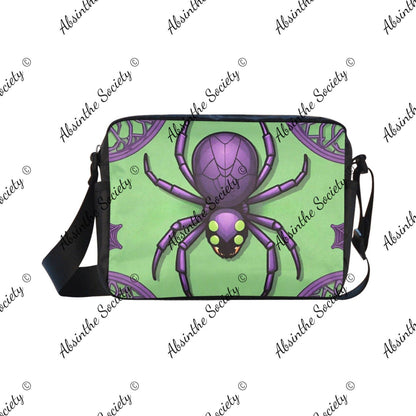 Absinthe Venom Cross-body Nylon Bag - Gothic Lightweight Travel White ONESIZE