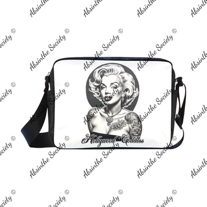 Hollywood Goddess Marilyn Monroe Cross-body Nylon Bag - Gothic White ONESIZE