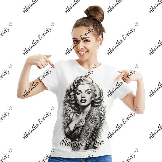 Marilyn Forever Women's Cotton T-shirt White