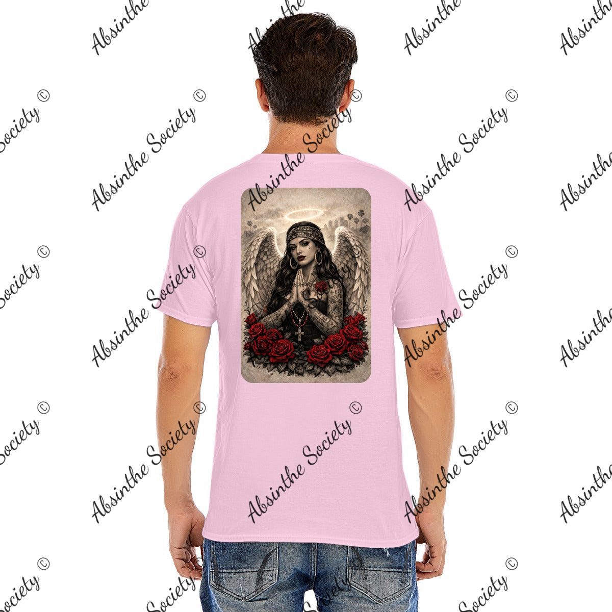 Angel De Las Rosas | Unisex Graphic Tee | Dark Chicana Gothic Streetwear