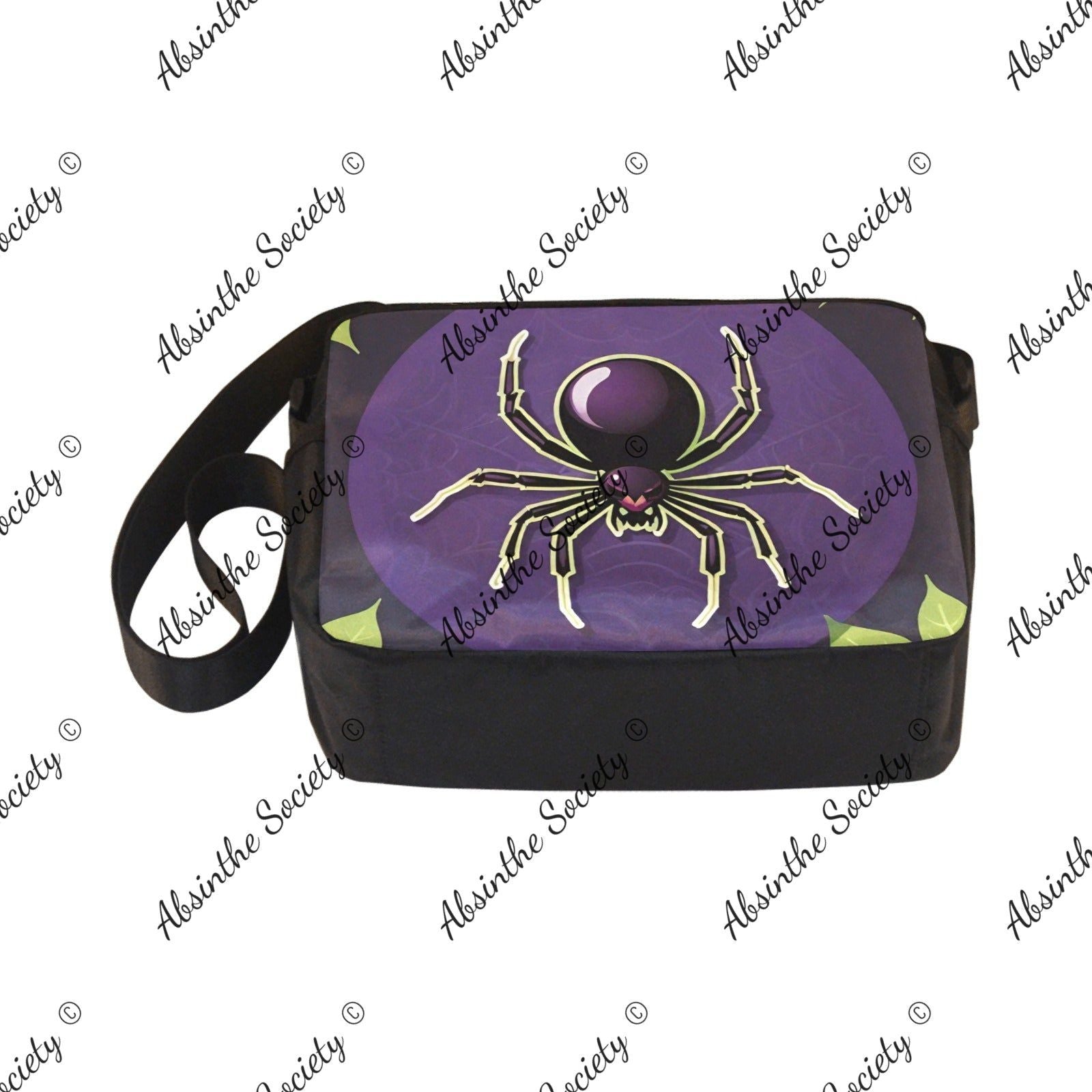 Venomous Cross-body Nylon Bag - Gothic Lightweight Travel
