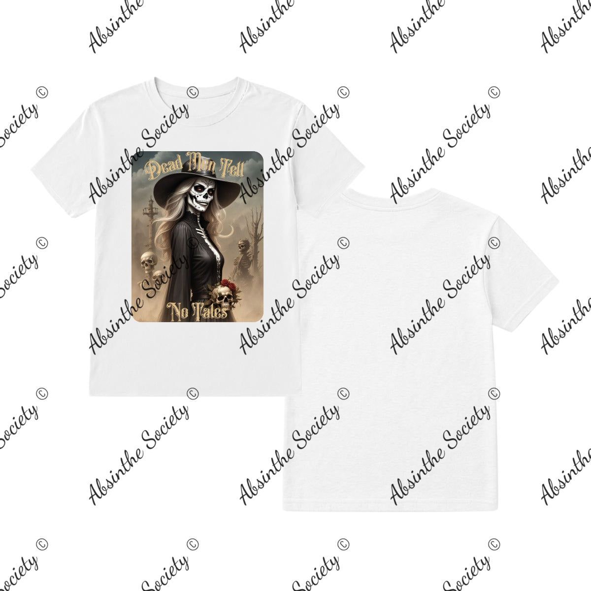 Dead Men Tell No Tales Printed in USA White