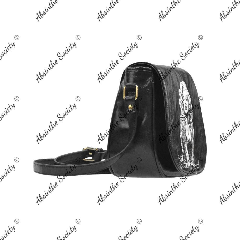 Eternal Angel Marilyn Monroe Saddle Bag - Gothic Vegan Leather