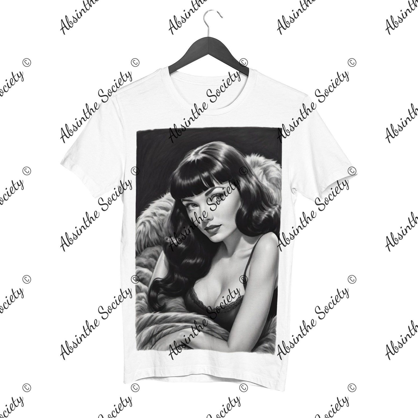 Bettie Page Women's Cotton Short Sleeve T-shirt