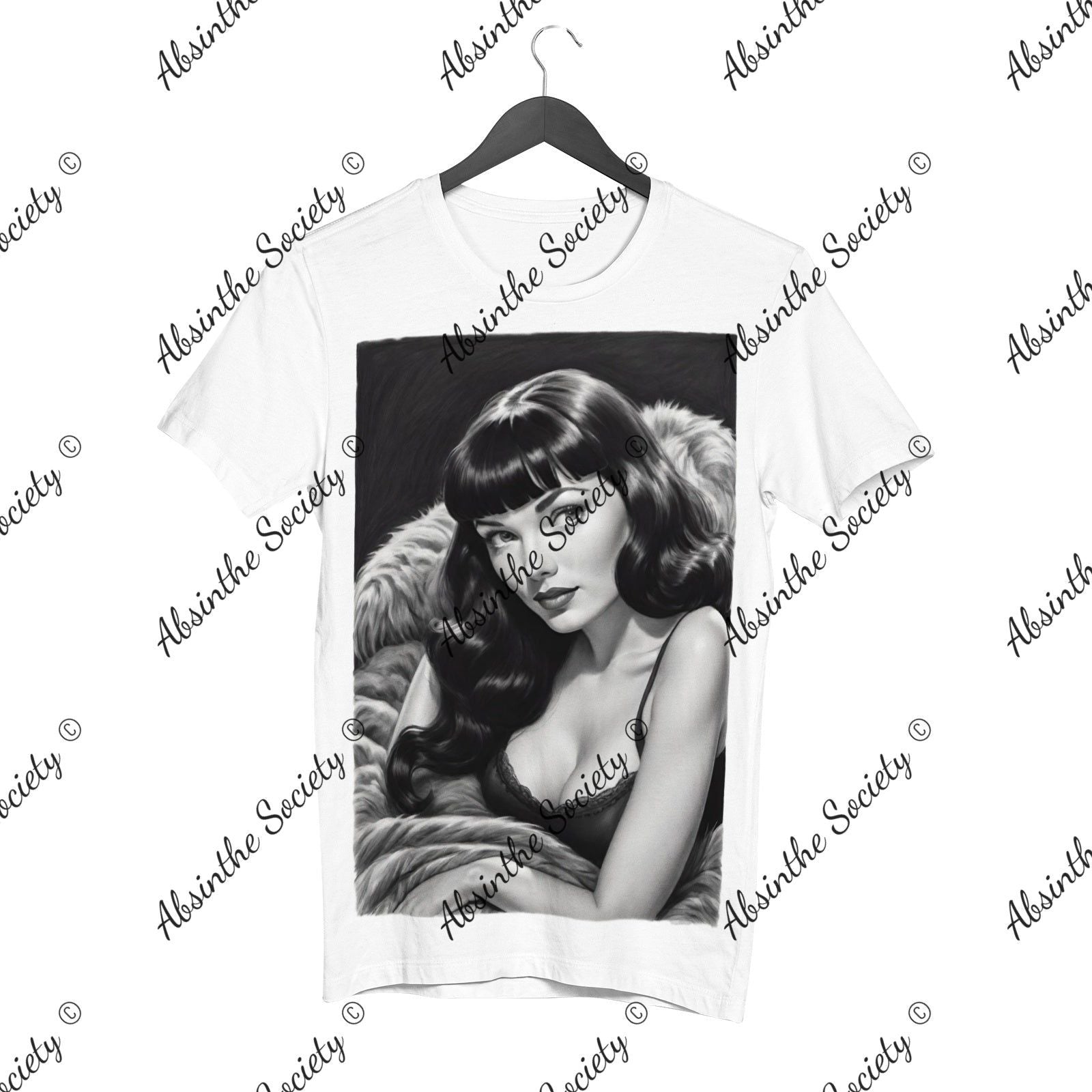 Bettie Page Women's Cotton Short Sleeve T-shirt