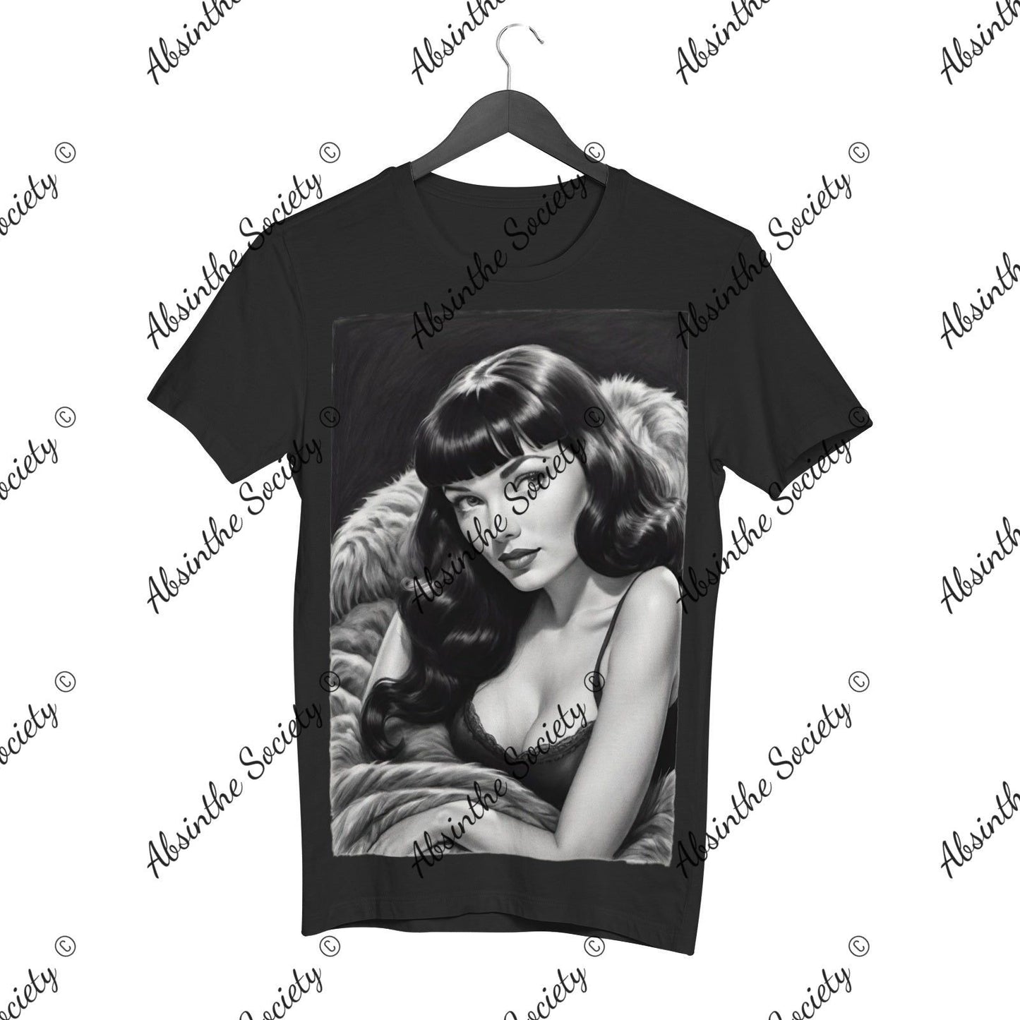 Bettie Page Women's Cotton Short Sleeve T-shirt