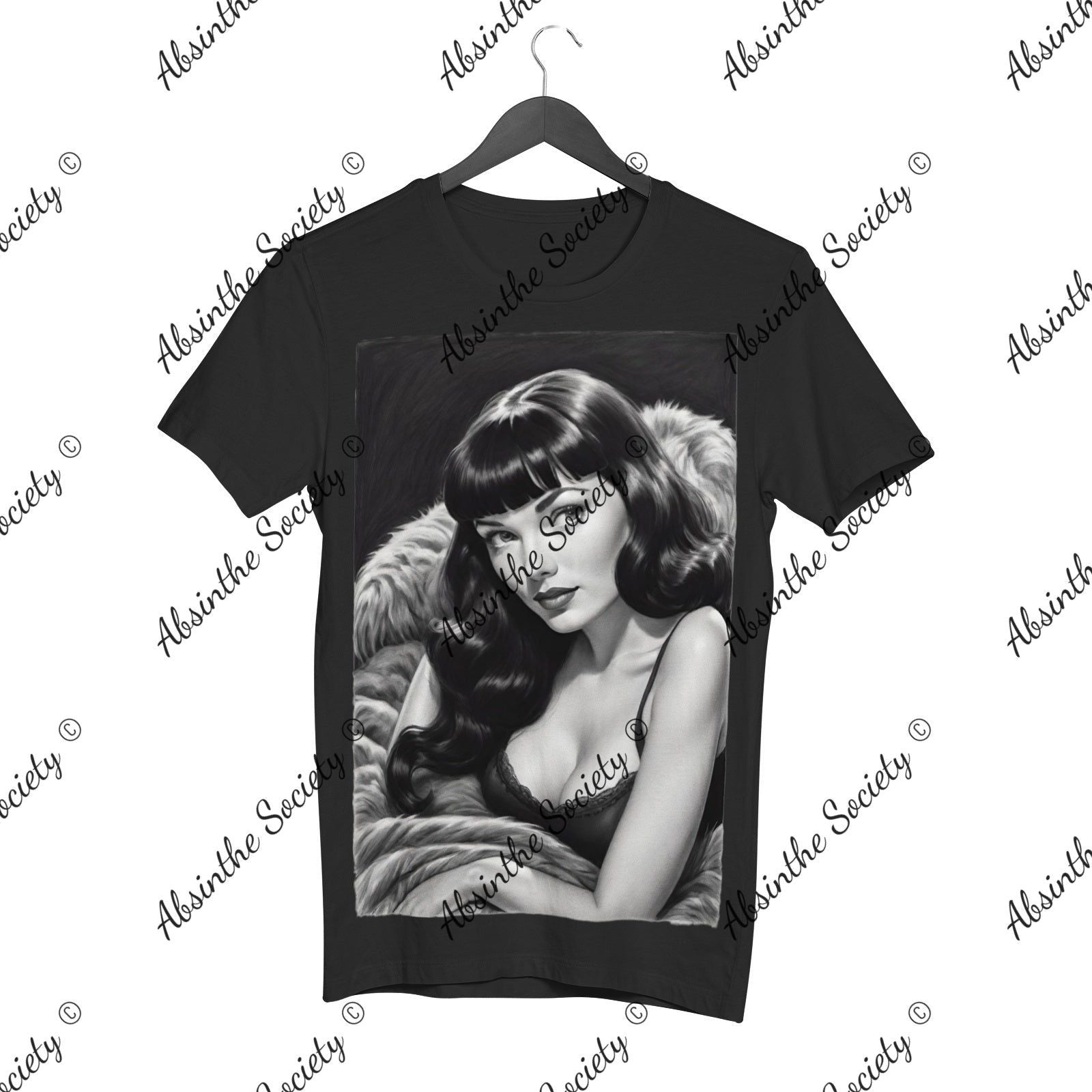 Bettie Page Women's Cotton Short Sleeve T-shirt