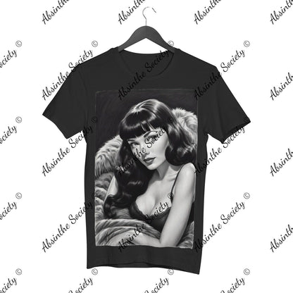 Bettie Page Women's Cotton Short Sleeve T-shirt