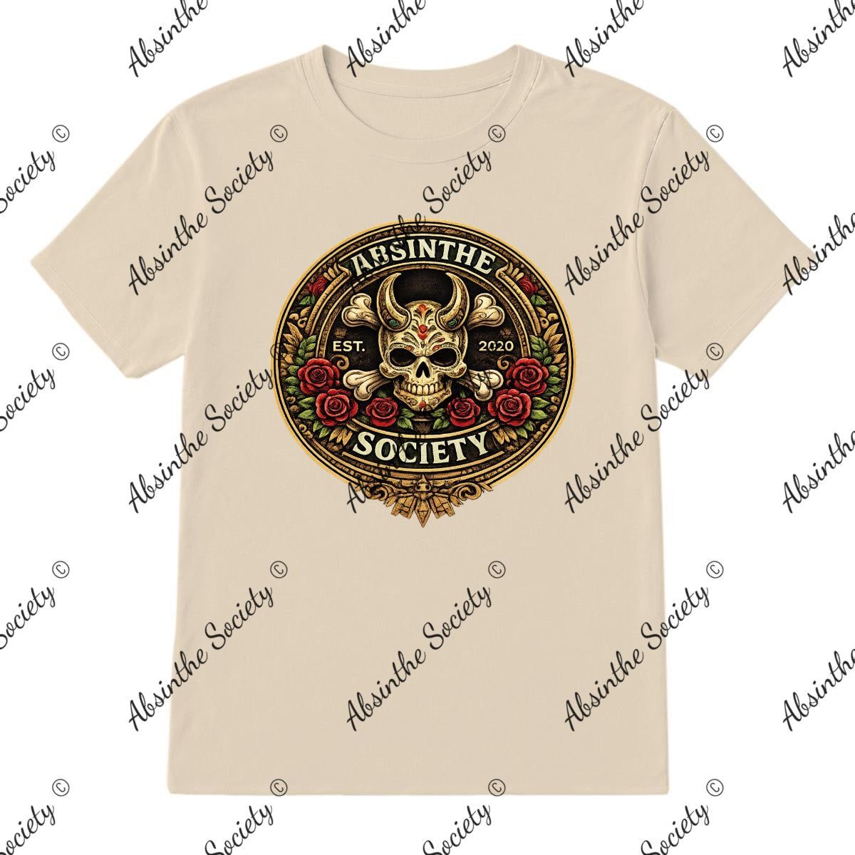 Absinthe Society Color Logo- T-Shirt Printed in USA