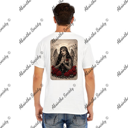 Angel De Las Rosas | Unisex Graphic Tee | Dark Chicana Gothic Streetwear