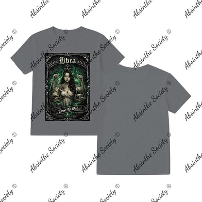 Libra Trust No One T-Shirt Printed in USA Graphite