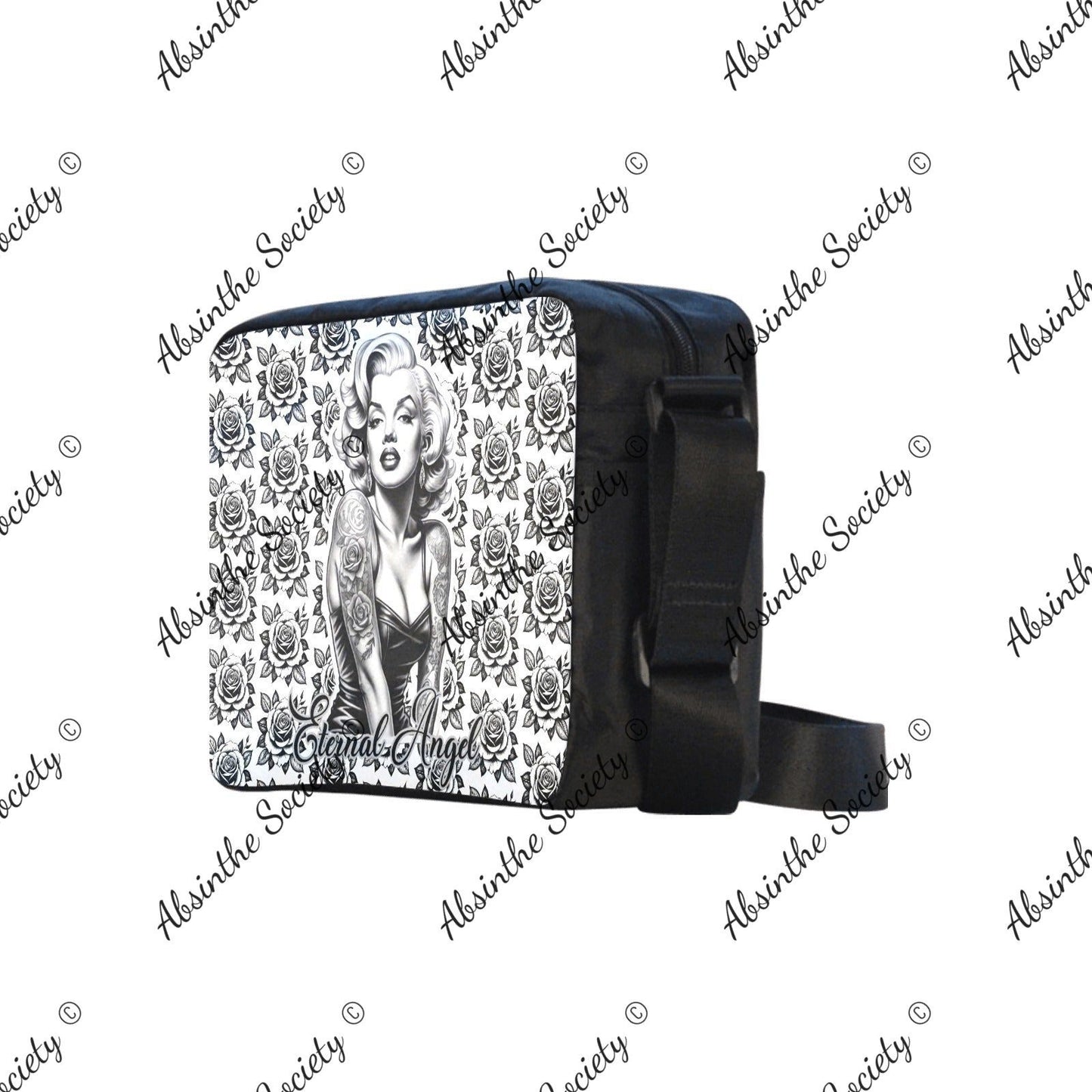 Eternal Angel Roses Cross-body Nylon Bag - Gothic Romantic