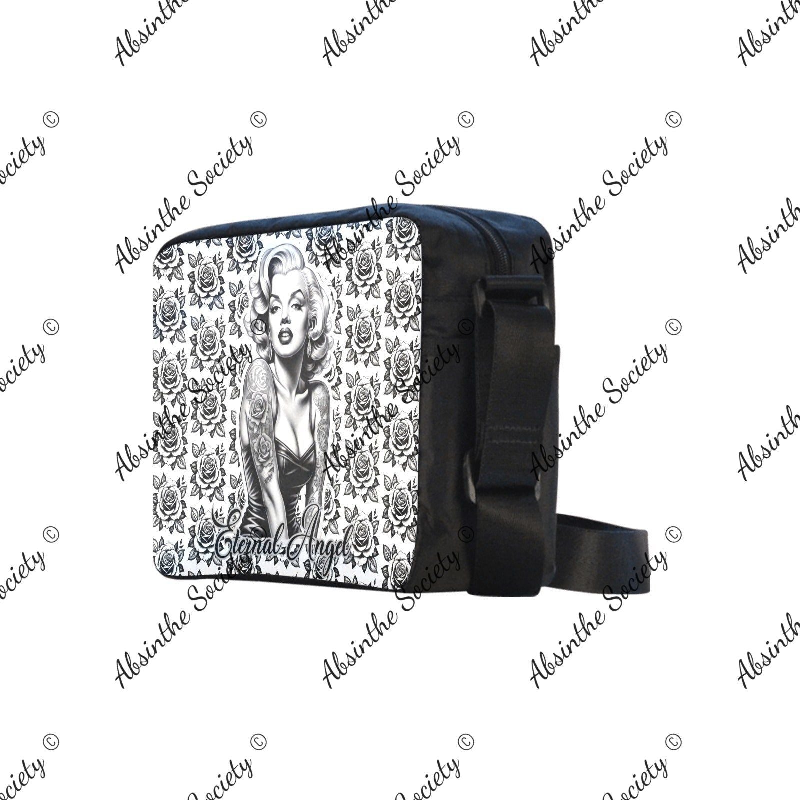 Eternal Angel Roses Cross-body Nylon Bag - Gothic Romantic