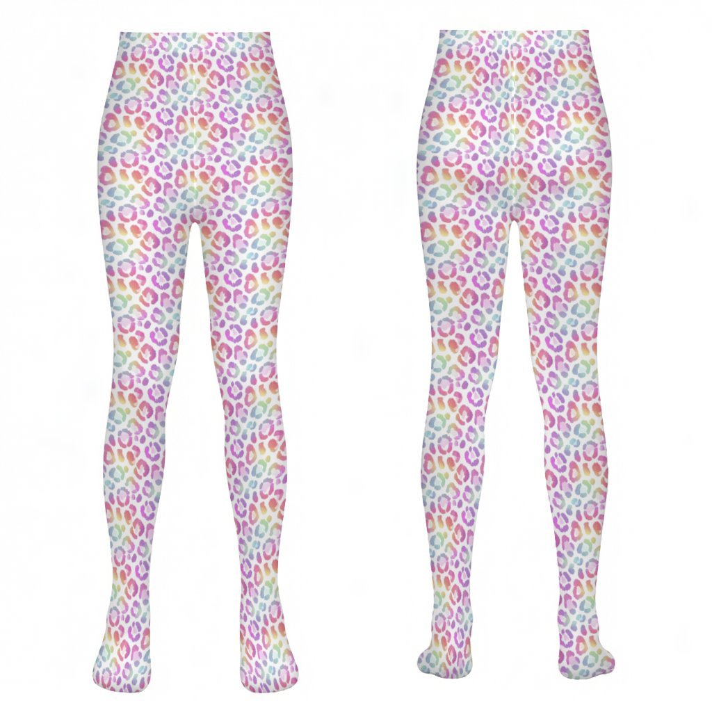 Pastel Leopard Pantyhose | Dark Chicana Gothic Fashion