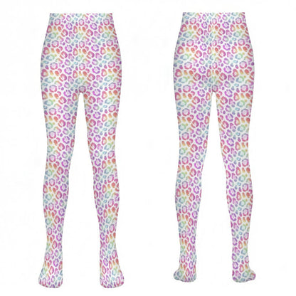 Pastel Leopard Pantyhose | Dark Chicana Gothic Fashion