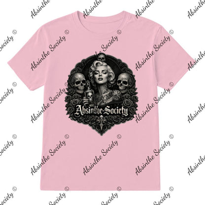 Marilyn Absinthe Society - T-Shirt Printed in USA Light pink