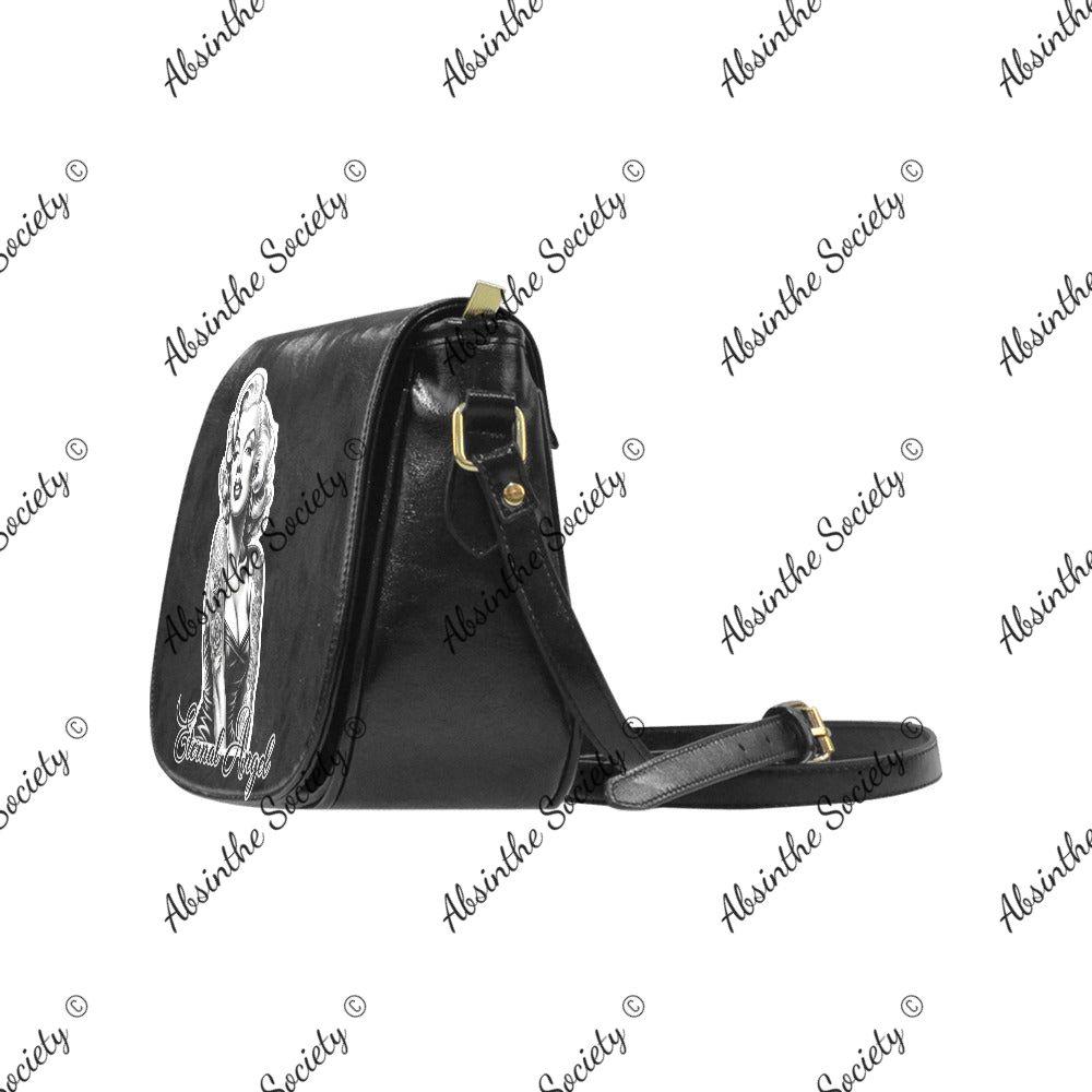 Eternal Angel Marilyn Monroe Saddle Bag - Gothic Vegan Leather