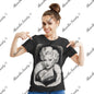 Mae West Women's Cotton Short Sleeve T-shirt Black