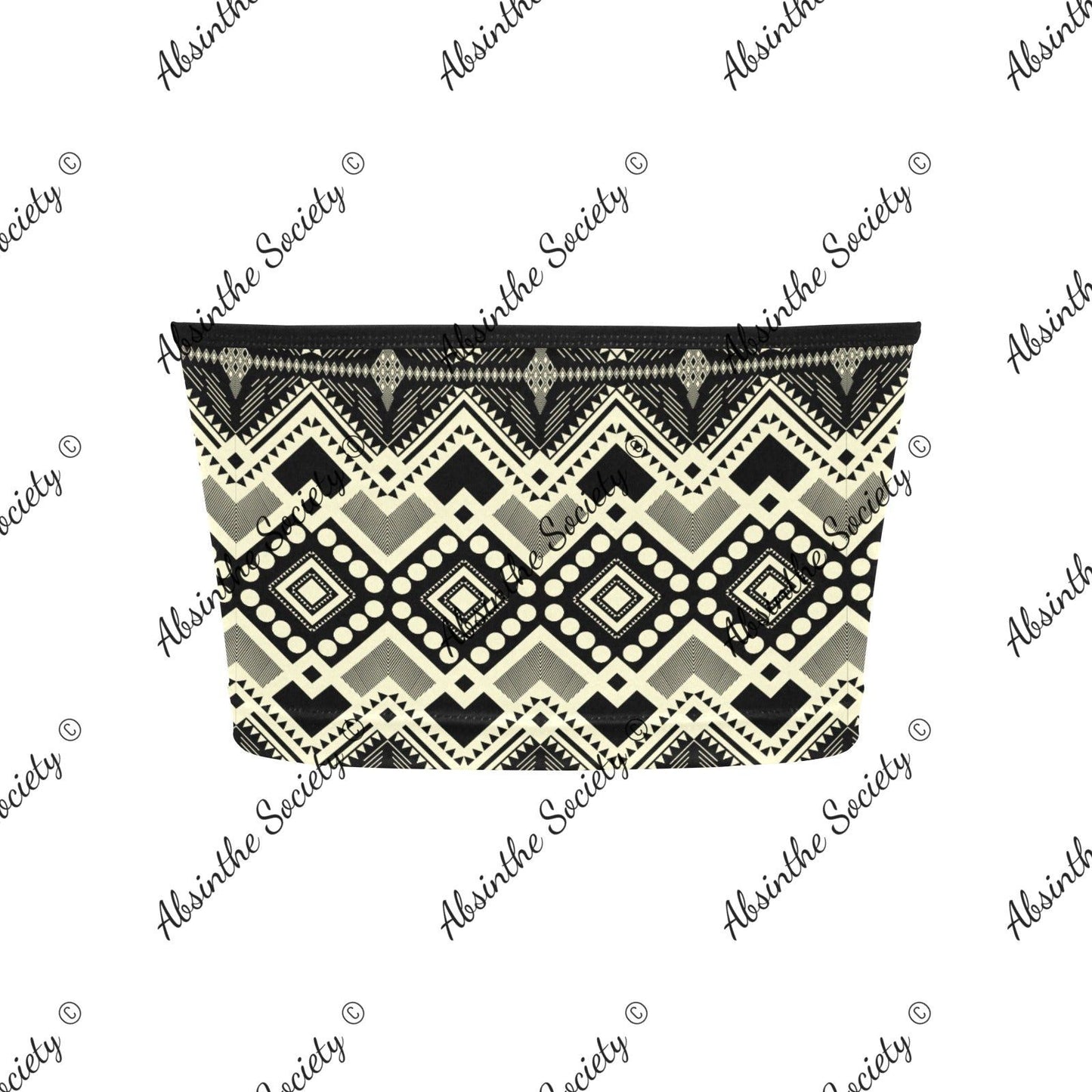 La Bruja | All-Over Print Tie Bandeau Top | Dark Chicana Gothic Streetwear