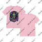 Absinthe Society Sugar Skull- T-Shirt Printed in USA Light pink