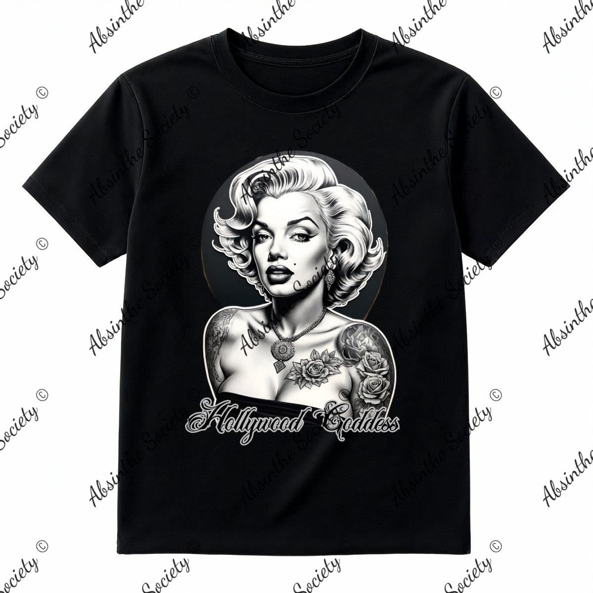 Marilyn Hollywood Goddess- T-Shirt Printed in USA