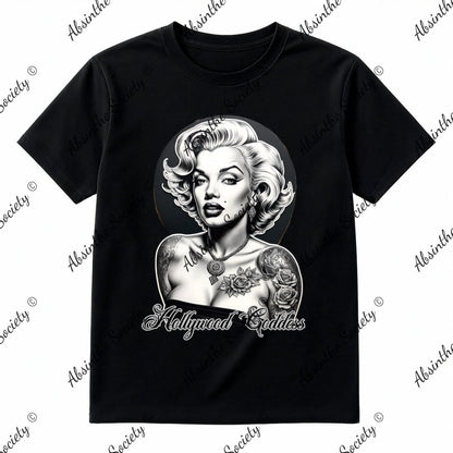 Marilyn Hollywood Goddess- T-Shirt Printed in USA