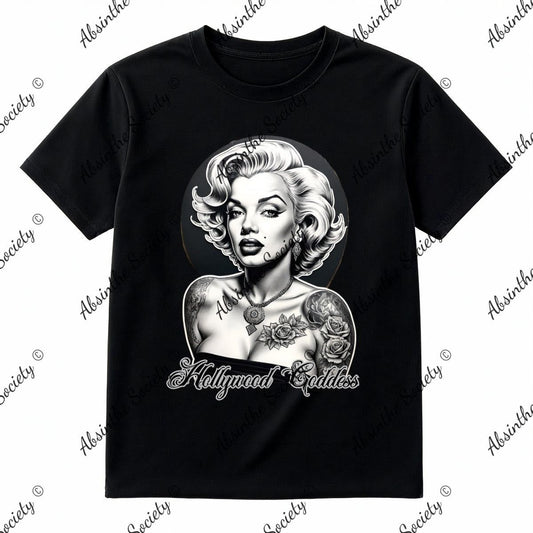 Marilyn Hollywood Goddess- T-Shirt Printed in USA