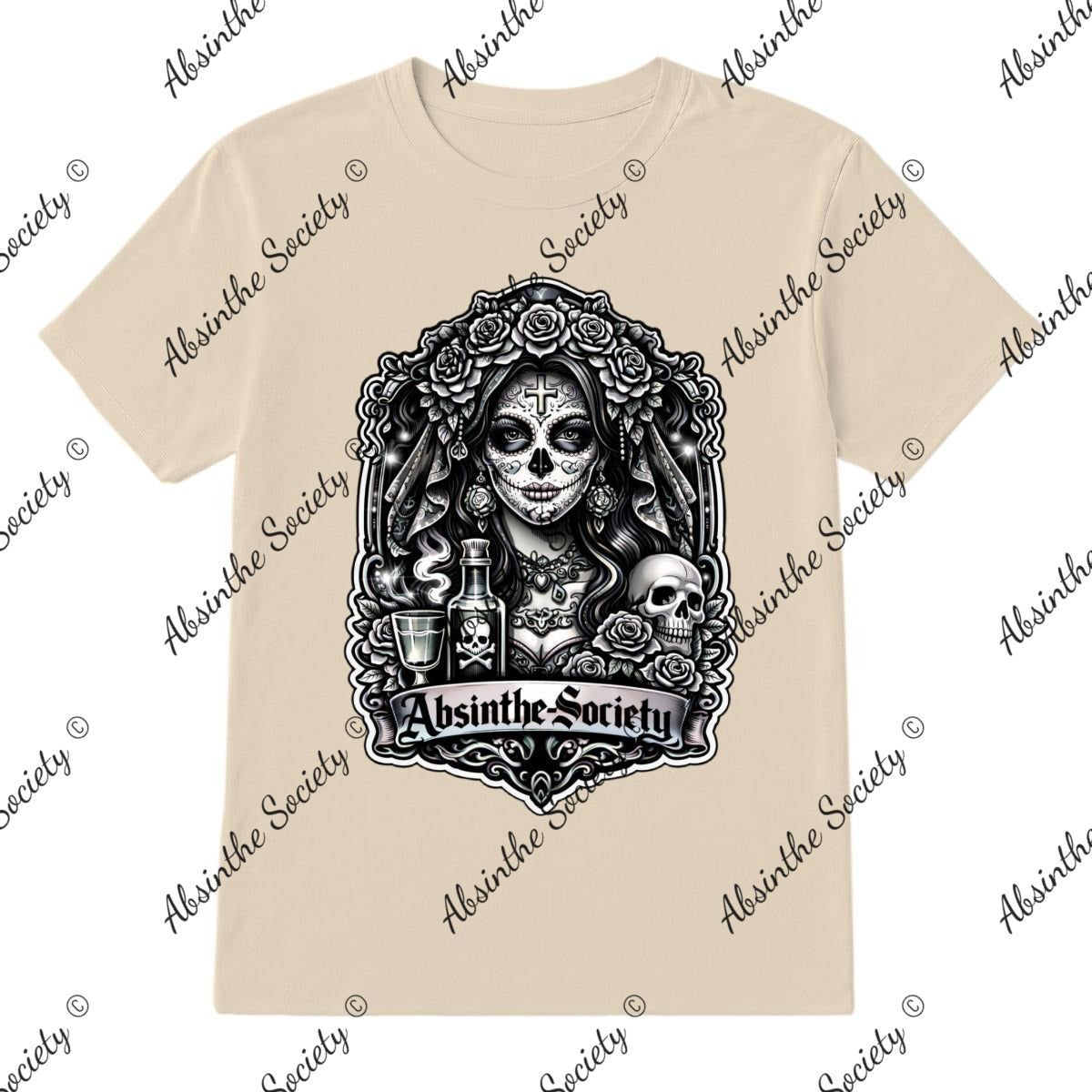 Absinthe Society Catrina - T-Shirt Printed in USA