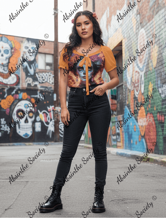 Gothic Glow - Puff Sleeve Shirt