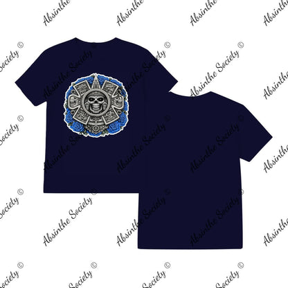 Dark Bloom T-Shirt |Made in USA Navy