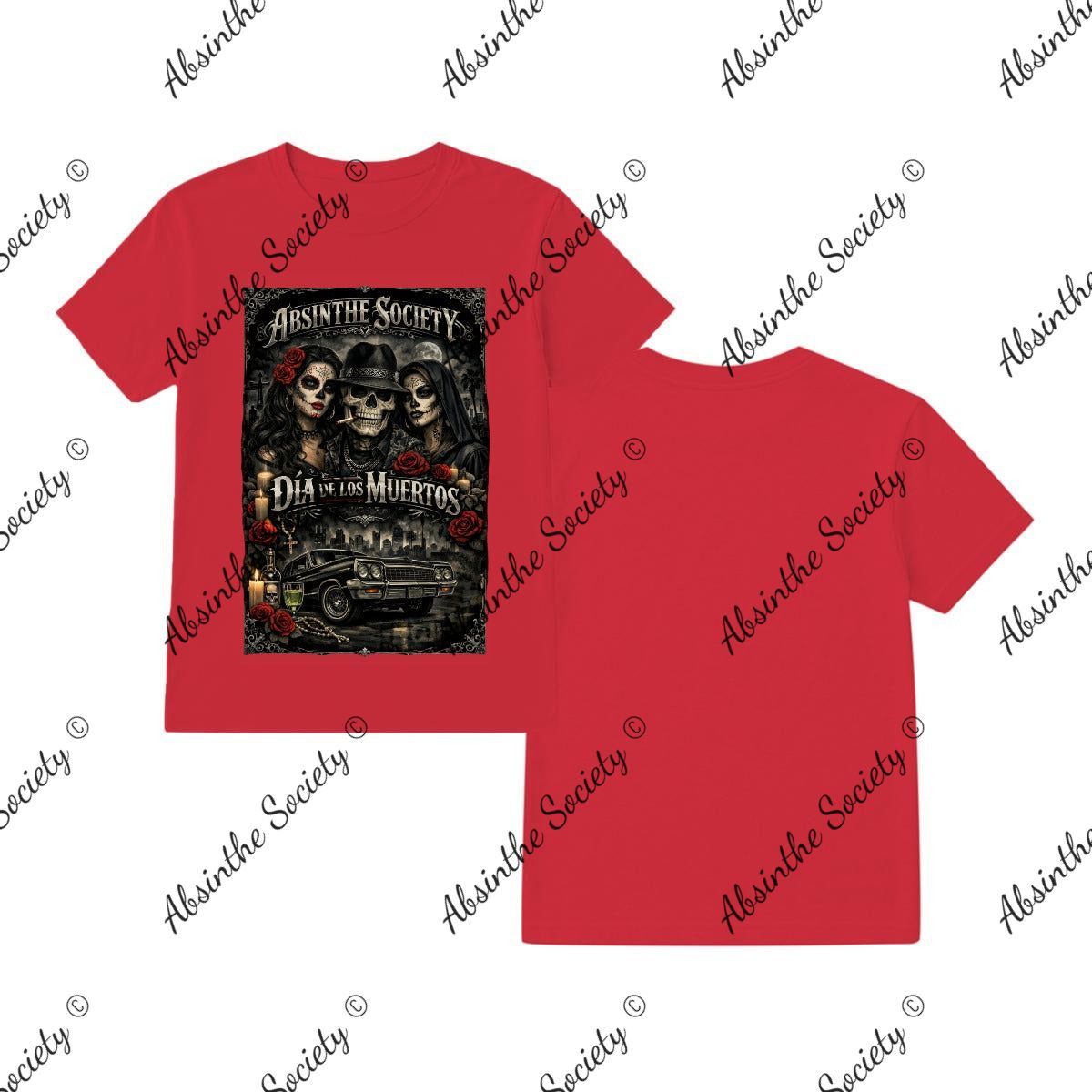 Día de los Muertos Absinthe T-Shirt | Absinthe Society Red