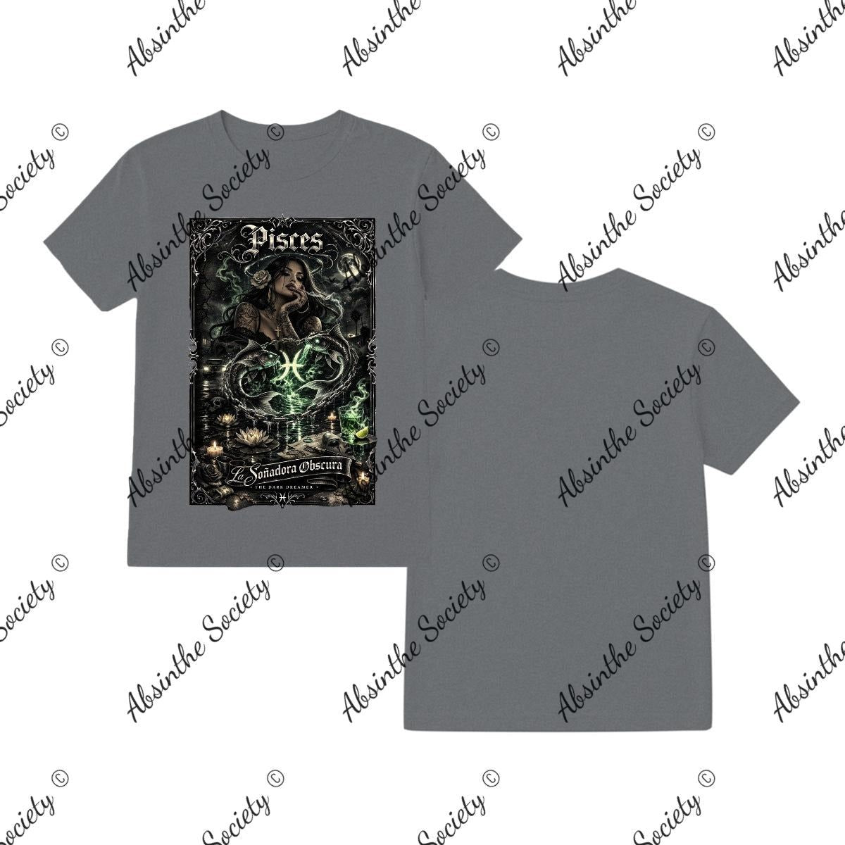 Pisces Dark Dreamer T-Shirt Printed in USA Graphite