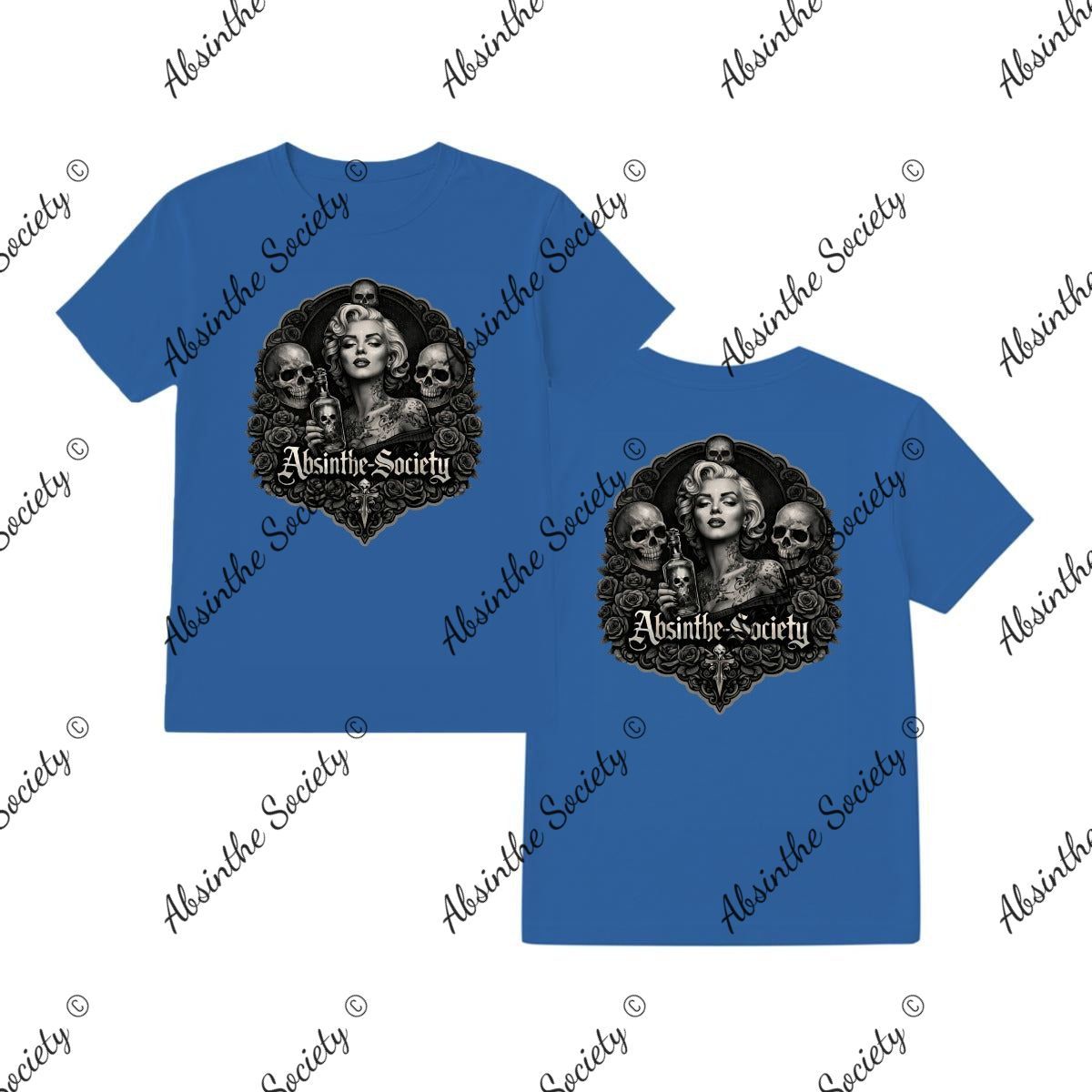 Marilyn Absinthe Society - T-Shirt Printed in USA Royal