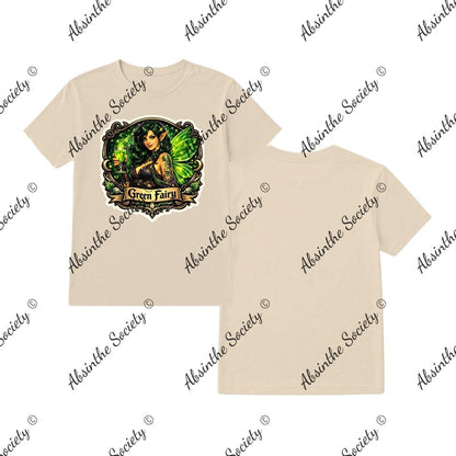Green Fairy - Small Shield T-Shirt Printed in USA Sand