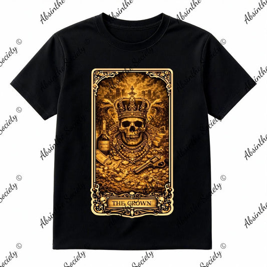The Crown Absinthe Society Tarot Art |Printed in USA Black