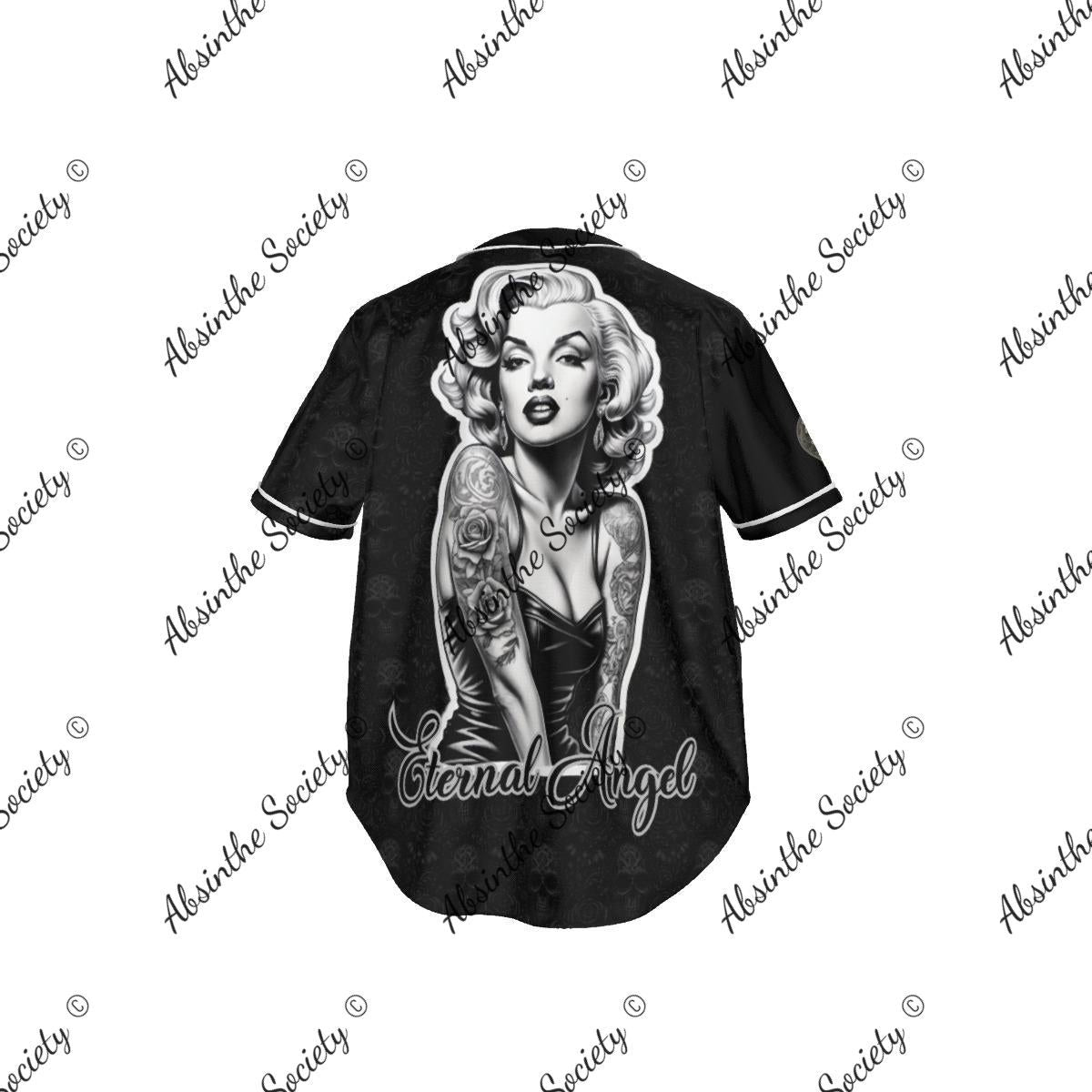 Eternal Angel with Chest Shield Design- Heavy Baseball Jersey